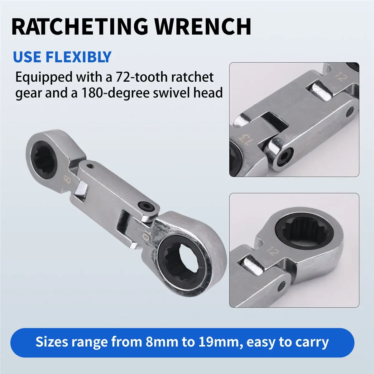 bestsale-5-piece-flex-head-stubby-ratcheting-combination-wrench-set-wrench-set-double-box-end-flex-head-spanner-set