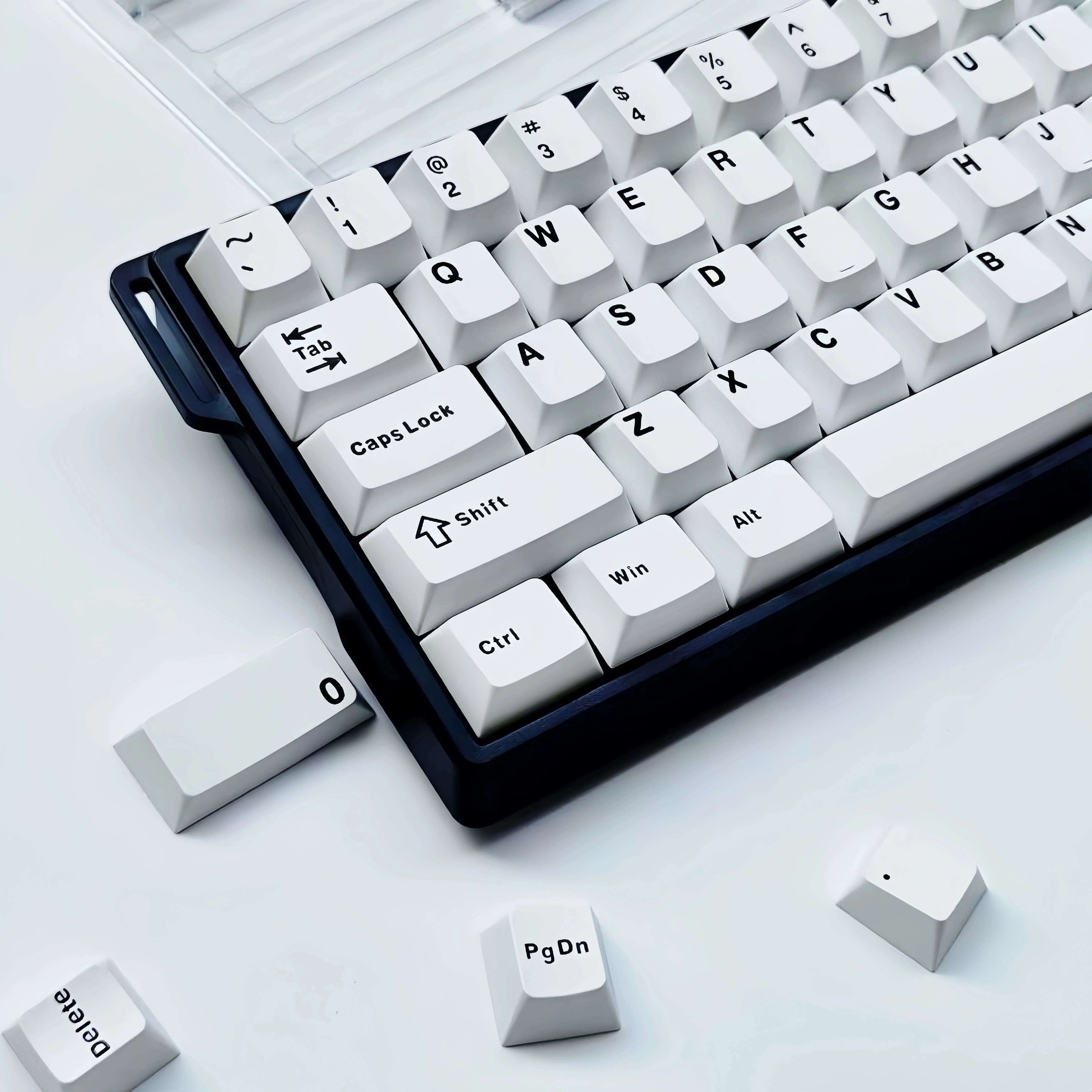 120 Klawiszy Minimalistyczny Styl Białe Nakładki na Klawisze Double Shot PBT Profil Cherry do Przełączników Cherry MX Klawiatura Mechaniczna do Gier — zdjęcie produktu 5