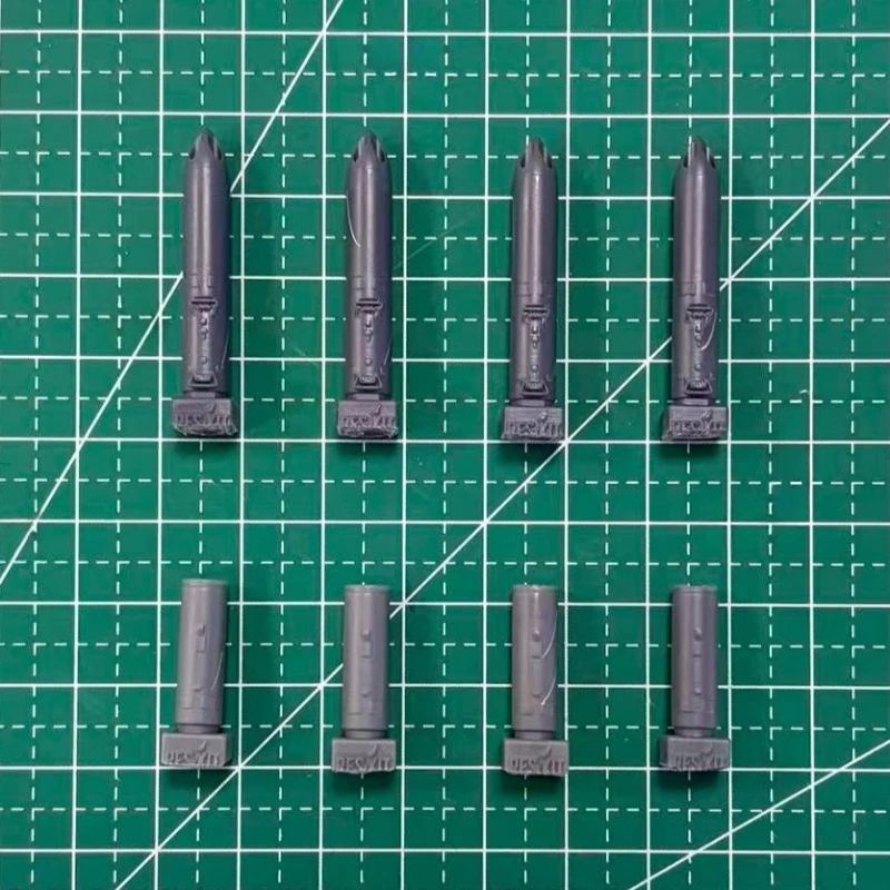 1/72 Scale Diecast Resin Aircraft Parts Model Assembled Kit B-13L Rocket Launcher (4Pcs) Model Unassembled Unpainted No Stickers