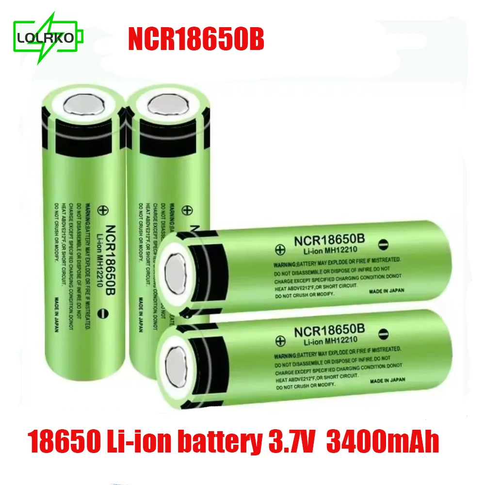 Batería recargable de iones de litio para Panasonic,  18650 Mah, 20A, descarga NCR18650B, 1-20 unidades, 3400 V, novedad de 3,7