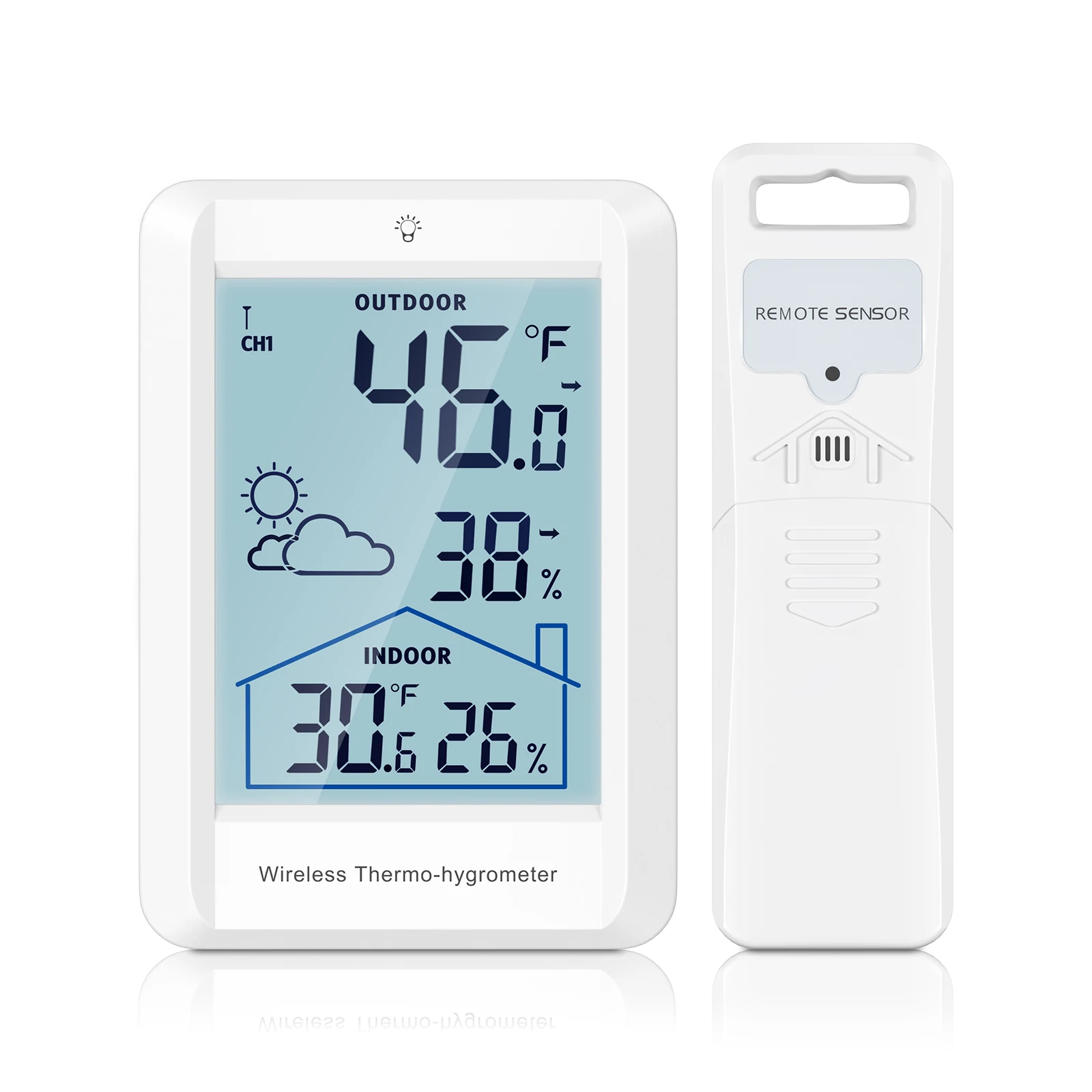 ORIA Wireless Thermometer Weather Station Digital Forecast Station Temperature Monitor Humidity for Home, Baby Room, Greenhouse