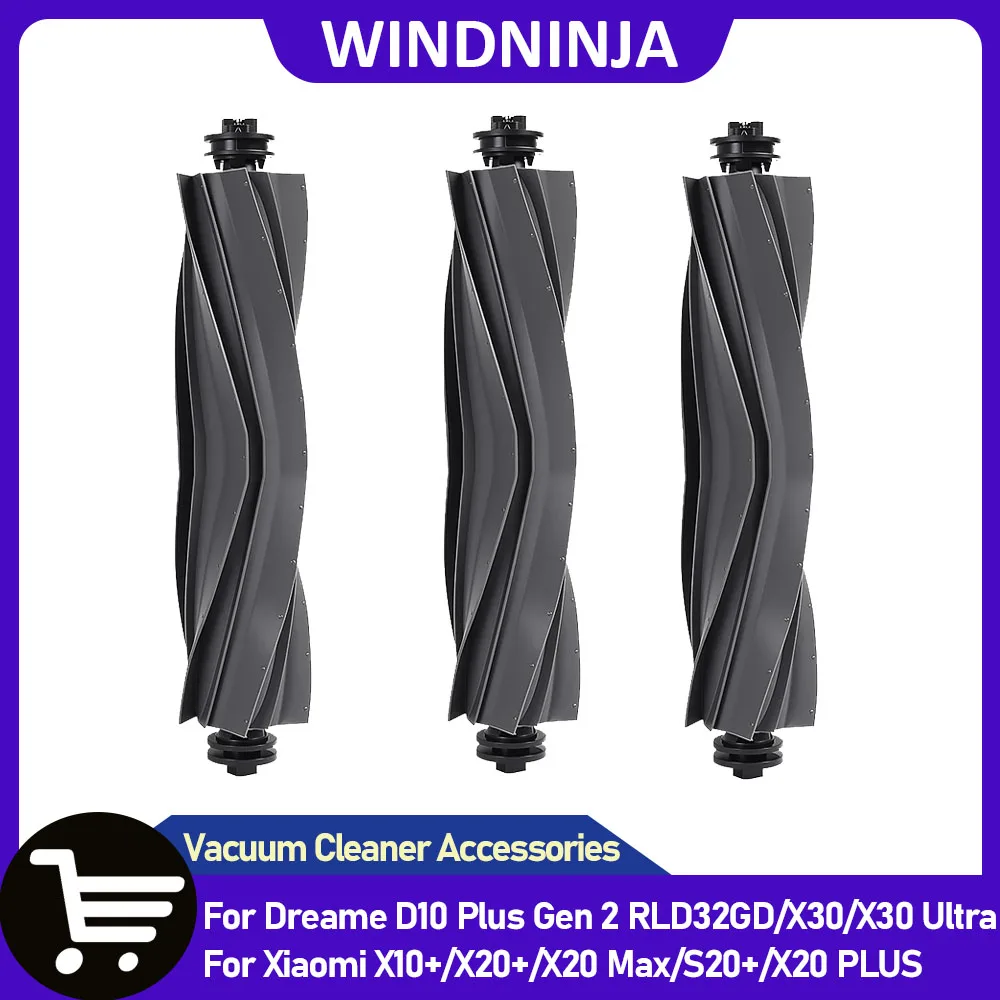 Запчасти для Dreame D10 Plus Gen 2 RLD32GD/X30/X30 Ultra/S30/X40/L10 Ultra, для Xiaomi X10+/X20+/X20 Max/S20+/X20 PLUS, основная щетка