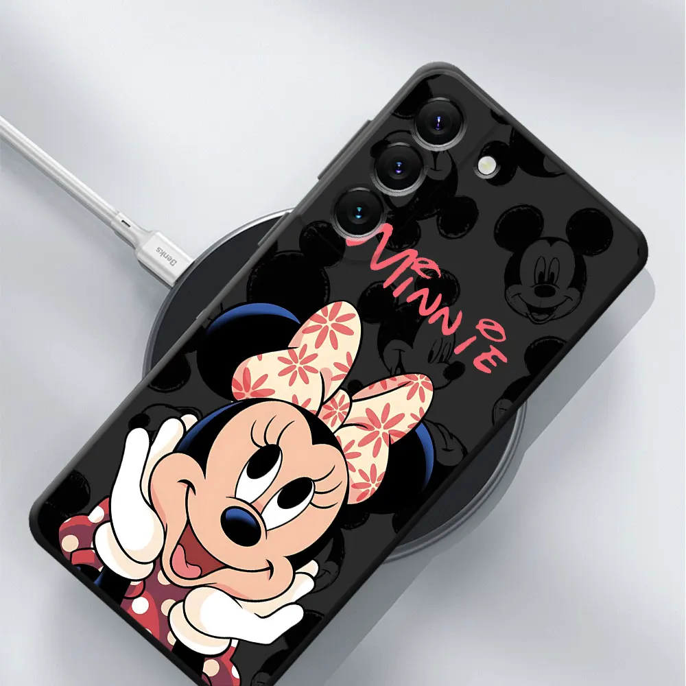 Soft Disney Mickey Mouse Shell Phone Case for Samsung Galaxy S23 24 Ultra S22 S20 FE S21 Plus 5G S10 Plus S22Ultra Cover