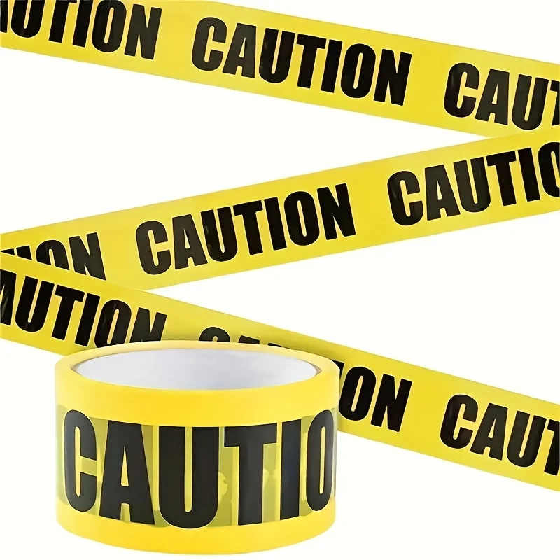 

Versatile Yellow Caution Tape - Sand-Resistant PE Barrier Tape for Parties, Carnivals, Construction & Party Decor, 2.95in x 98ft
