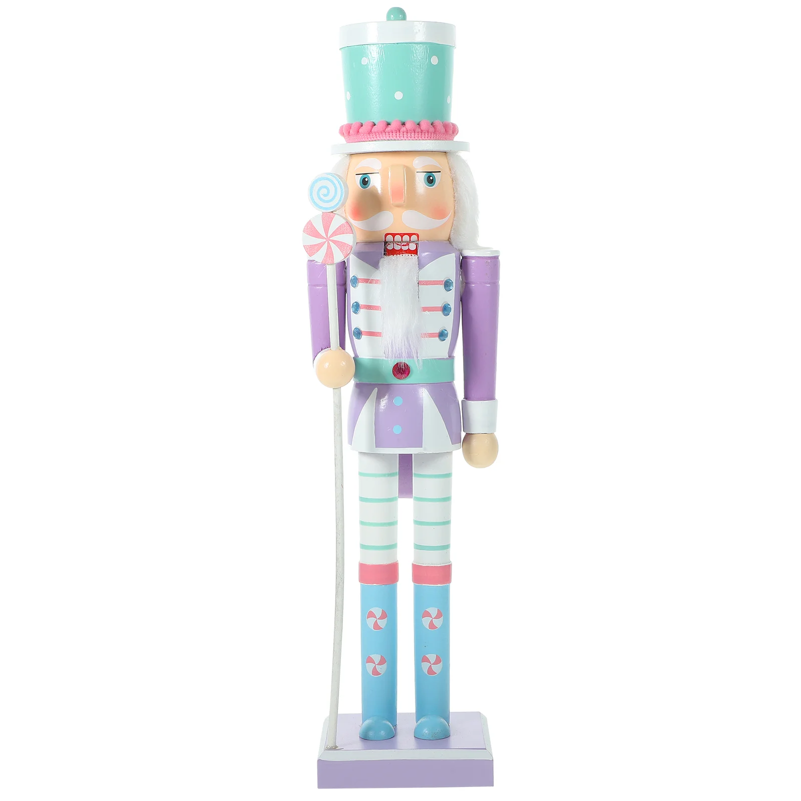 Desktop Wooden Nutcracker Decor Christmas Gifts for Stocking Stuffers Xmas Table Ornament