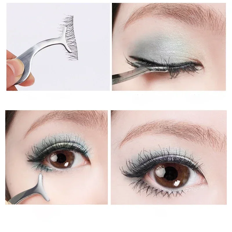 Pince à faux cils, applicateur de faux cils, Extension de cils, pince à recourbe, pince auxiliaire, pince de maquillage, fourniture d'outils