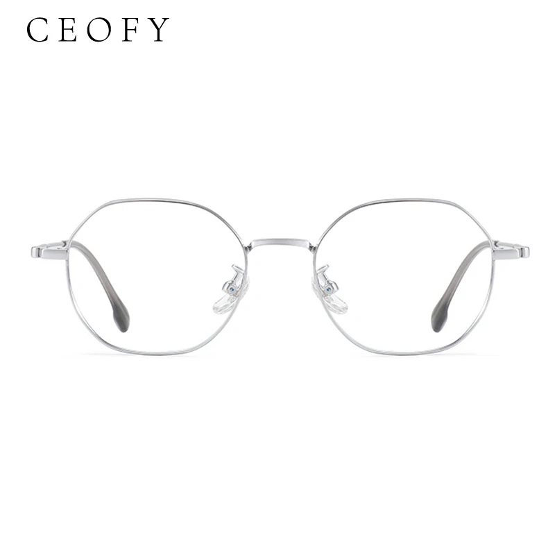 

Ceofy Men Women Titanium High Quality Eyeglasses Frame Ultra-Light Myopia Optical Prescription Glasses Frame New Men Eyewear