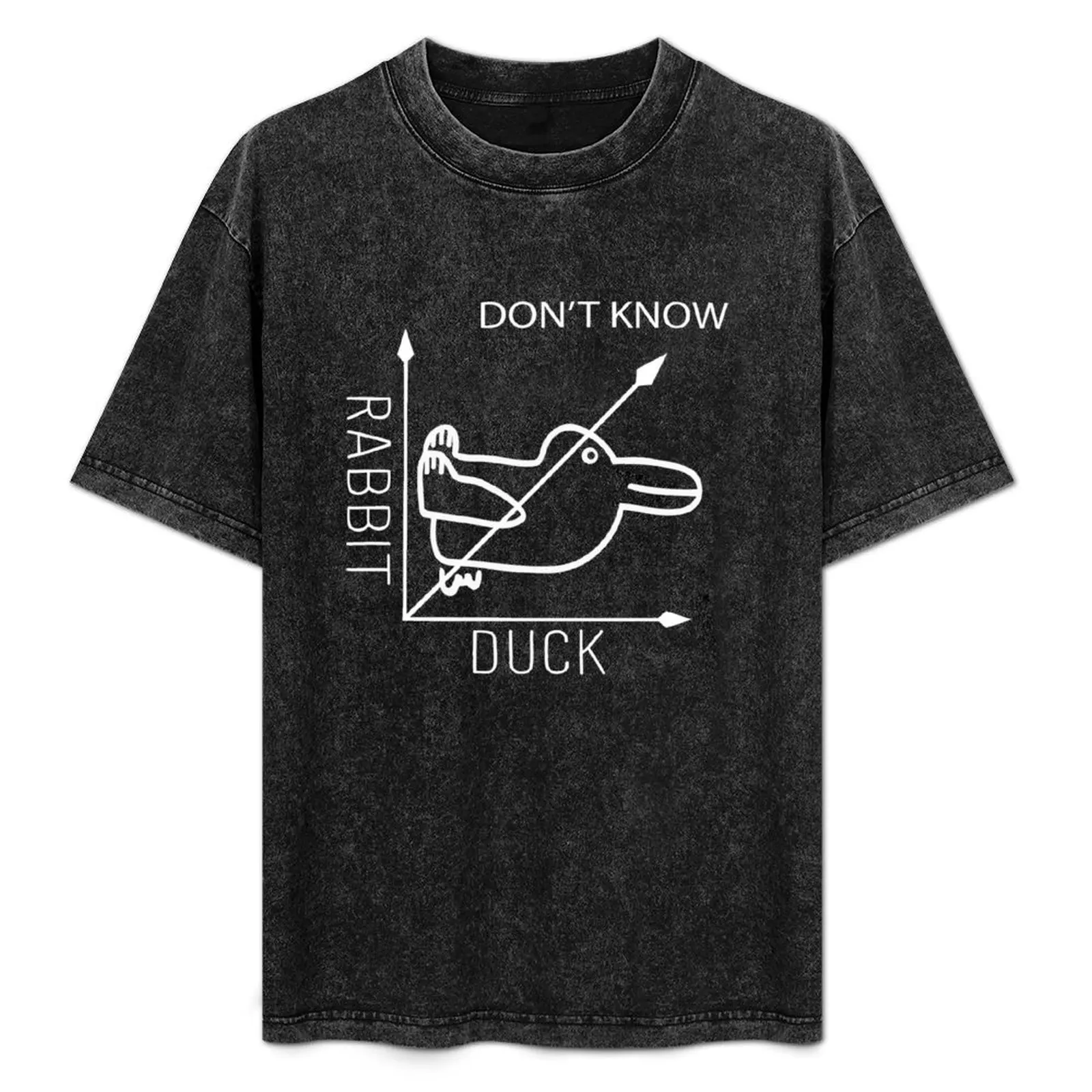 

Rabbit or Duck - Don't know - Math Graph T-Shirt Casual All Match Short Sleeve T-Shirt