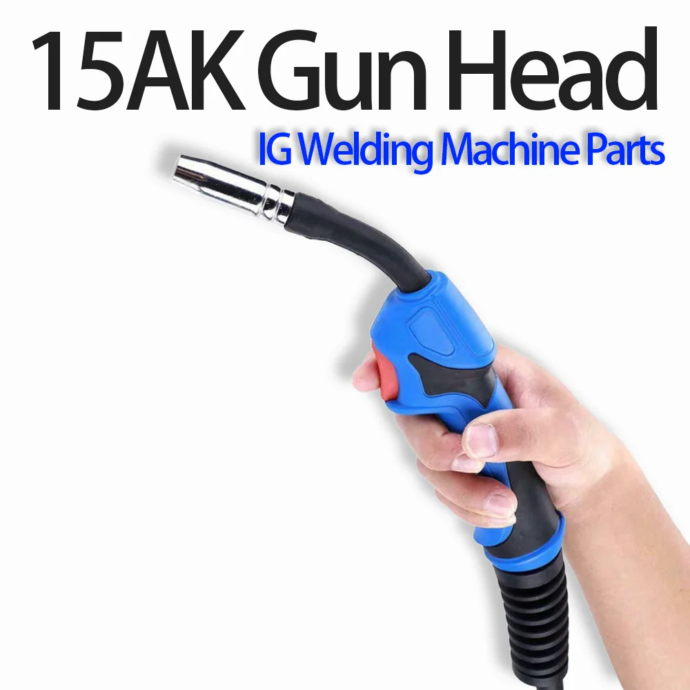 

15AK Welding Torch Head, MIG Welding Machine Accessories, Complete Refined Torch Head Set, Ready to Use After Installation