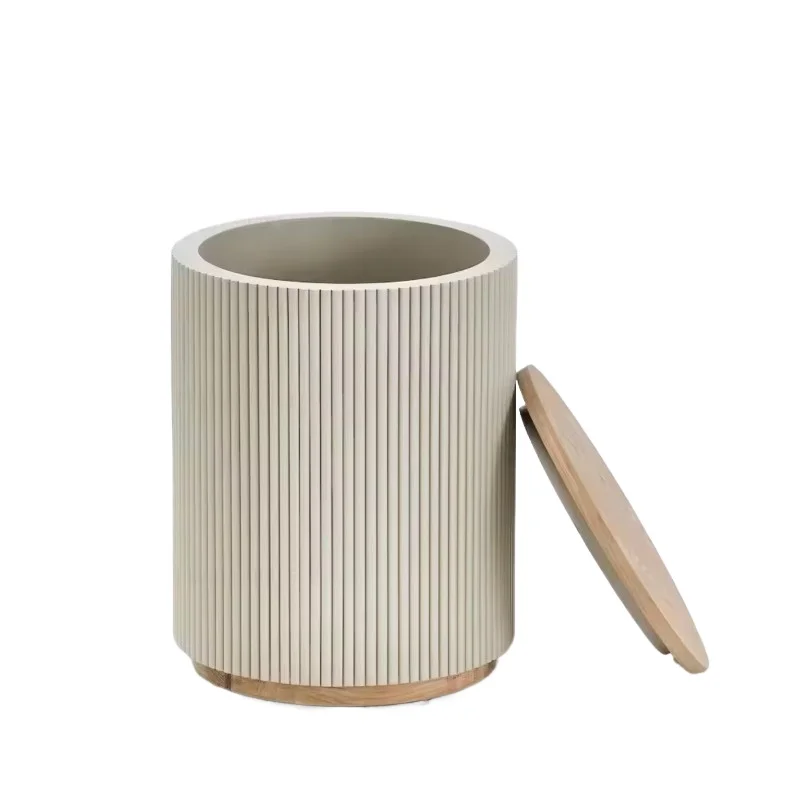 

Minimalist oak coffee table with storage, minimalist wooden side table in family cottage, dining room and living room