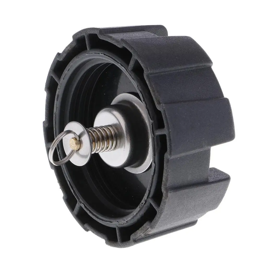 

Outboard Oil Tank Cap Assembly Black Plastic Fuel Oil Cover Leak Proof for 12L 24L Outboard Engines