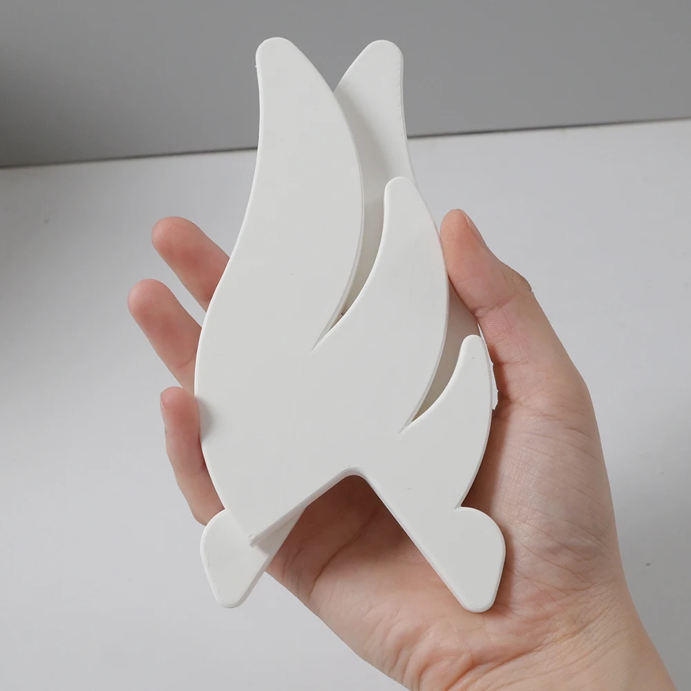 A Pair 3D Printing Cute Decorative Ornaments E-sports Room Pink Wings Monitor Decorative Ornaments Creative Gifts for Friends image 6