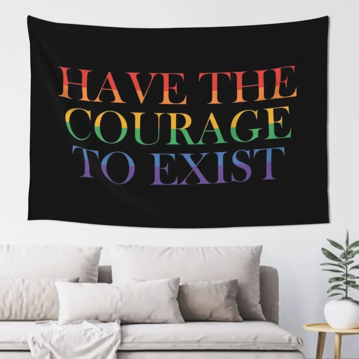 have the courage to exist Tapestry Wall Deco Wallpapers Home Decor Aesthetic Room Decors Tapestry