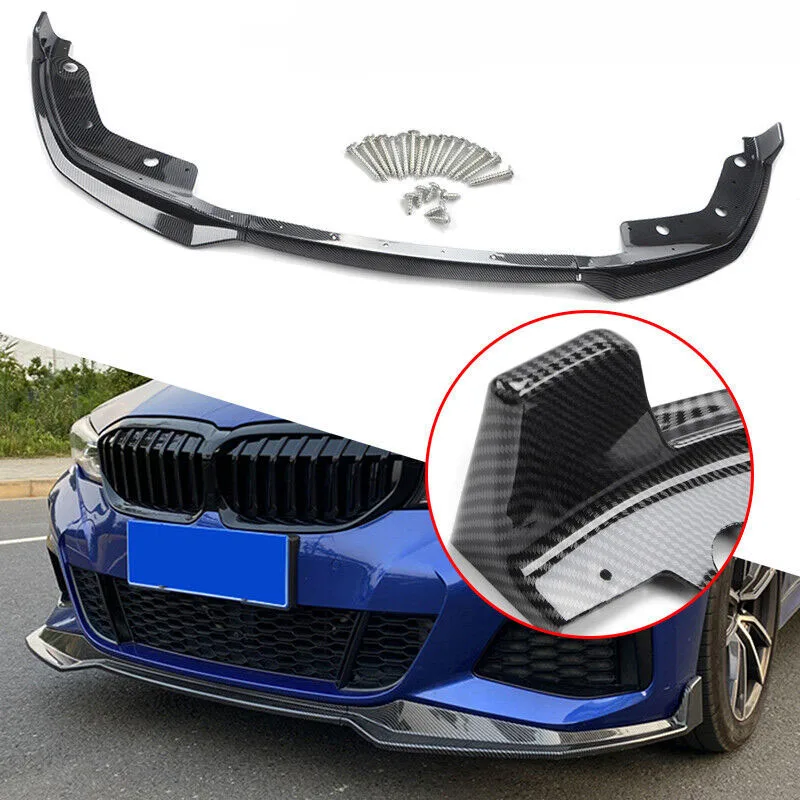 المصد الأمامي للسيارة الفاصل الشفاه لسيارات BMW 3 Series G20 G21 320i 330i 2019-2022 M أداء نمط الناشر الحرس طقم الجسم غطاء #1
