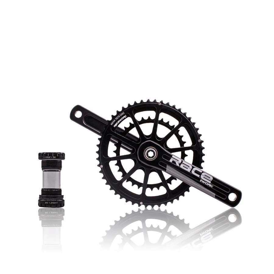 RACEWORK-Road Chainwheel and Crank Set, Direct Mount, BSA, BB86, 50, 34T, 53, 39T, 170mm, 172mm, 175mm