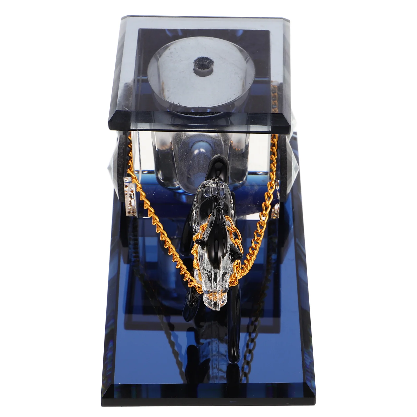 

Crystal Horse Carriage Perfume Holder Elegant European Style Desk Ornament Romantic Home Decoration Anniversary Gift