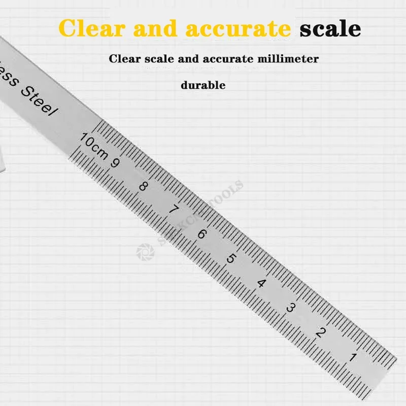 180 Degree Protractor Metal Angle Finder Goniometer Angle Ruler Stainless Steel Woodworking Tools Rotary Measuring Ruler 100/150