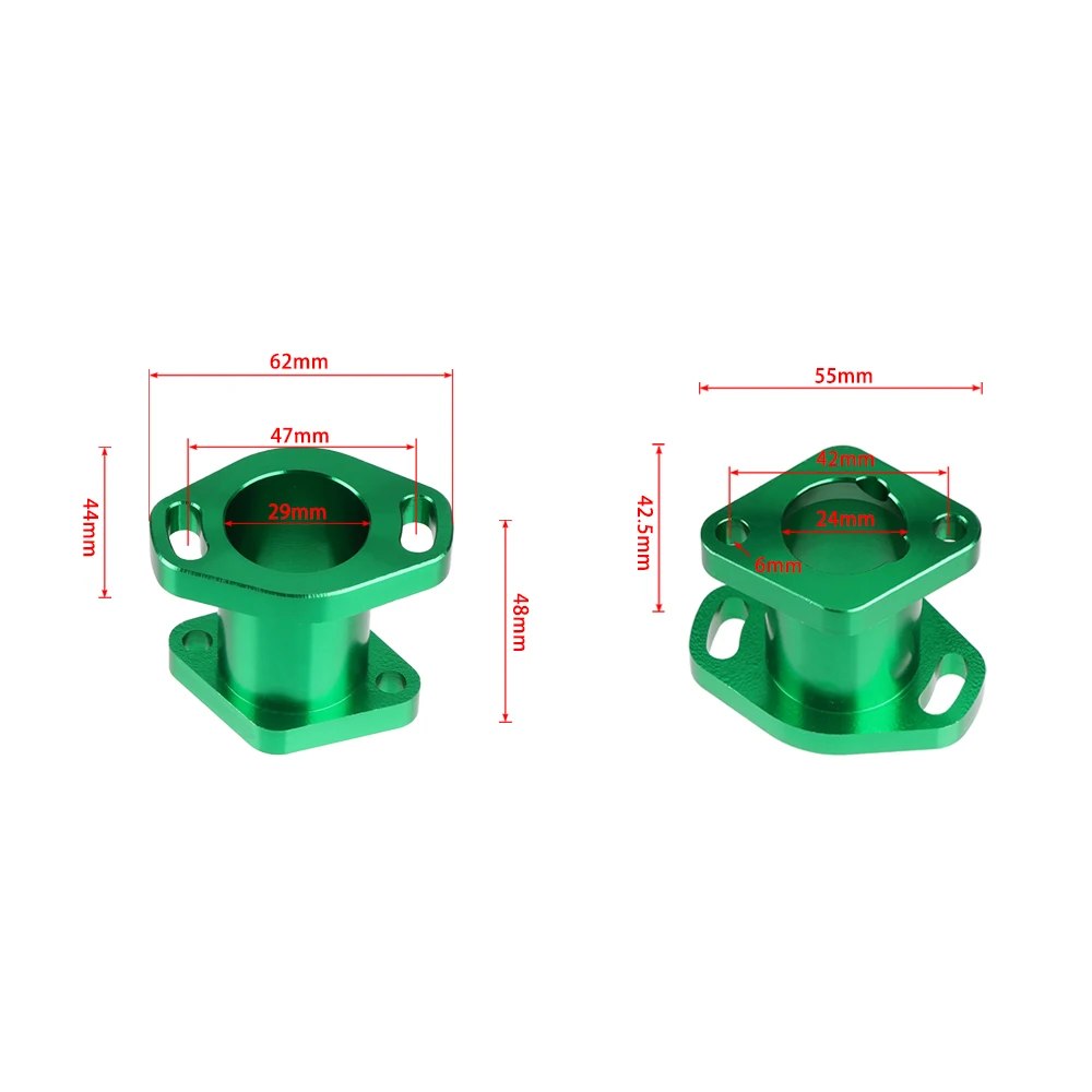 Motorcycle Carburetor Intake Manifold Adapter for Mikuni VM22 PZ19 PZ26 Carb Pit Bike CNC Pipe