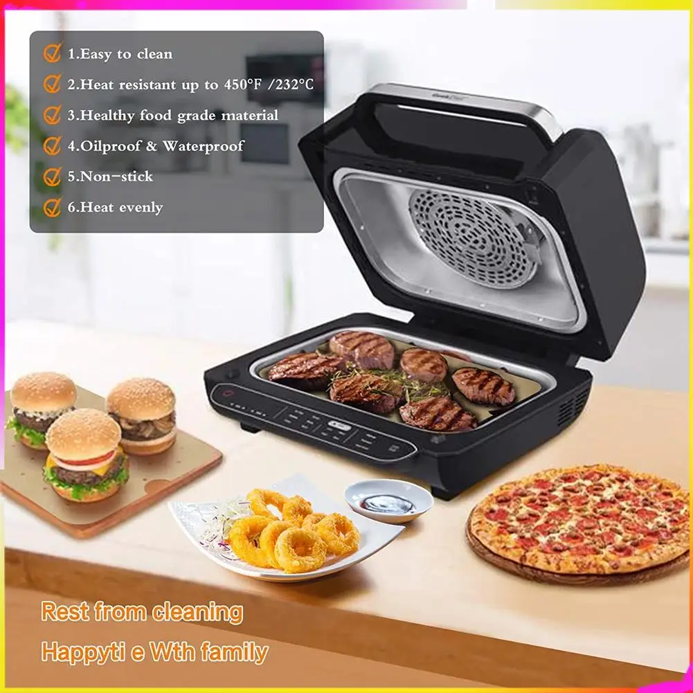 M04K 150 قطعة من ملحقات مقلاة الهواء لـ Ninja Foodi Smart XL، بطانات ورق البرشمان للمقلاة الهوائية للنينجا FG551(BG500A)