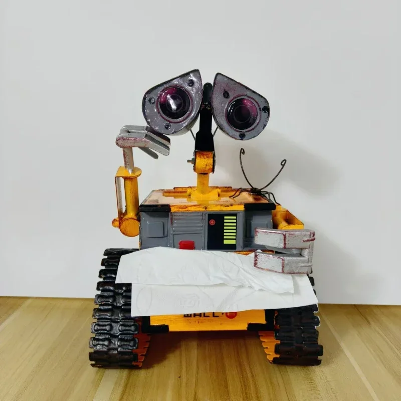 Disney Wall-e Movie Peripheral Iron Art Wall-e Retro Tissue Box Piggy Bank Metal Craft Decoration Home Decoration Brithday Gift