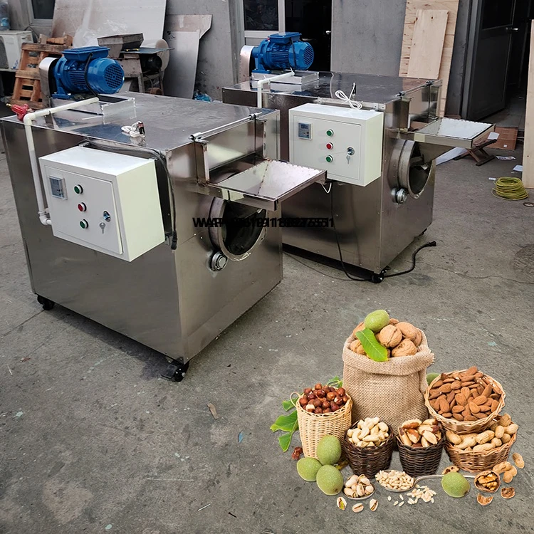 Small Nut Roasting Machinery Hot Air Coffee Roaster Machine Roasted and Salted Peanut Making Machine