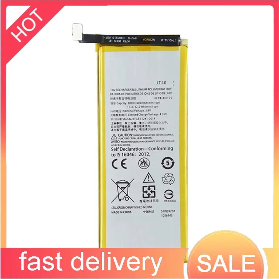 Batteria del telefono cellulare da 3200mAh per batterie Smartphon di alta qualità Motorola Moto G6 Plus G6Plus XT1926-6 XT1926-7 G 6 Plus