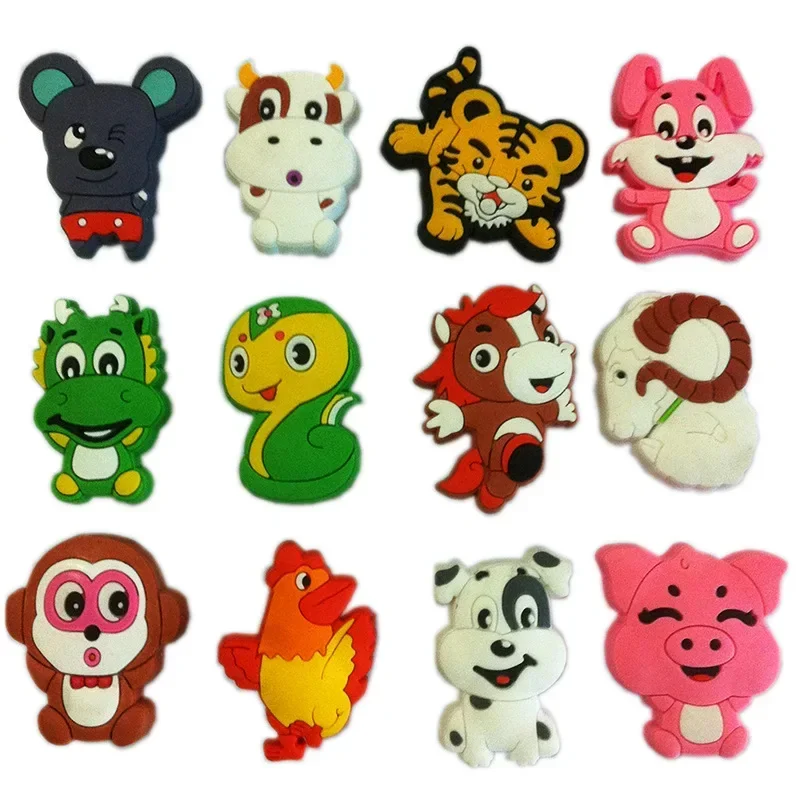 Children Cartoon Room Door Knob Pulls Soft PVC Cartoon Car Bird Cat Mouse Crown Dresser Drawer Wardrobe cabinet Handles