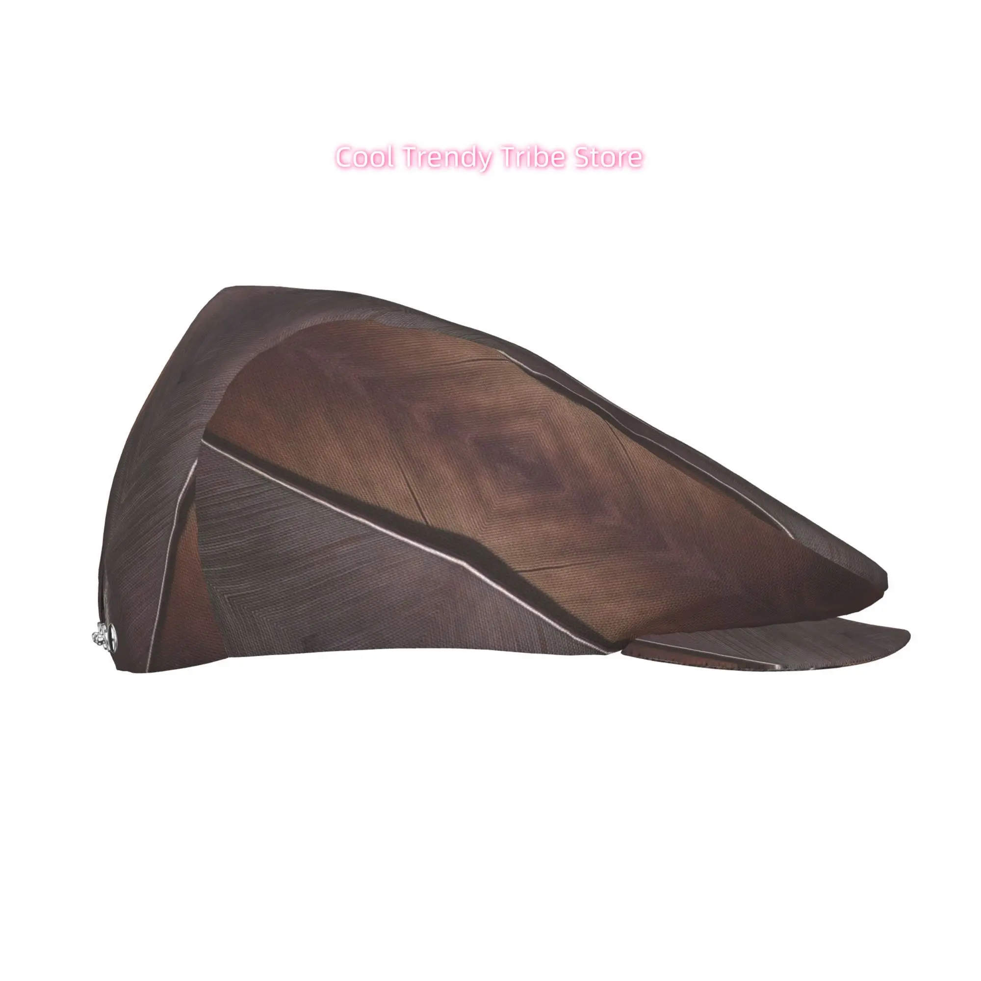 1pc Men's & Women's Retro Feather Print Flat-Top Hat - Lightweight All-Over Beret Newsboy Cap Suitable for Christmas, Graduation