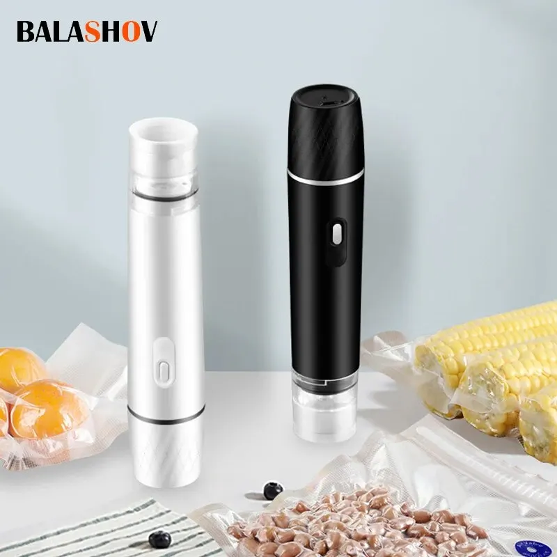 Mini Handheld Vacuum Sealer Machine Kitchen Vacuum Packer Machine Small Sealing Machine Portable USB Electric Food Vacuum Sealer