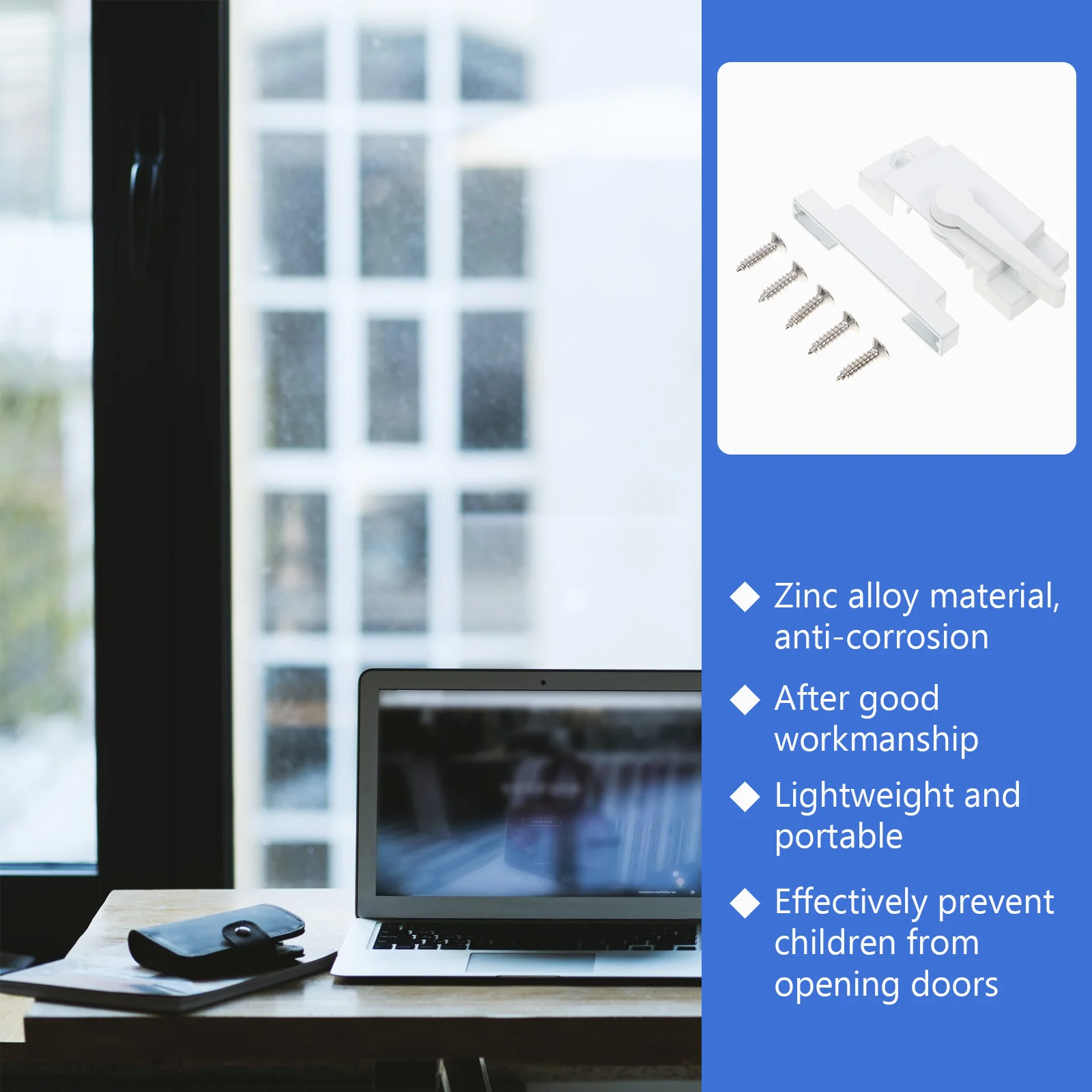 

2 Sets Moon Lock Fittings Zinc Alloy Sliding Window Sash Locks Cam Latch For Hung Window Safety Closure Mechanism Glass Clamp