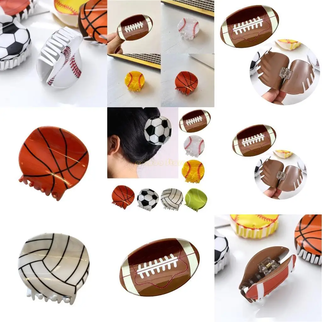 

31bf теннисная ручка для волос с акриловыми волосами когтя Lady Football Sport