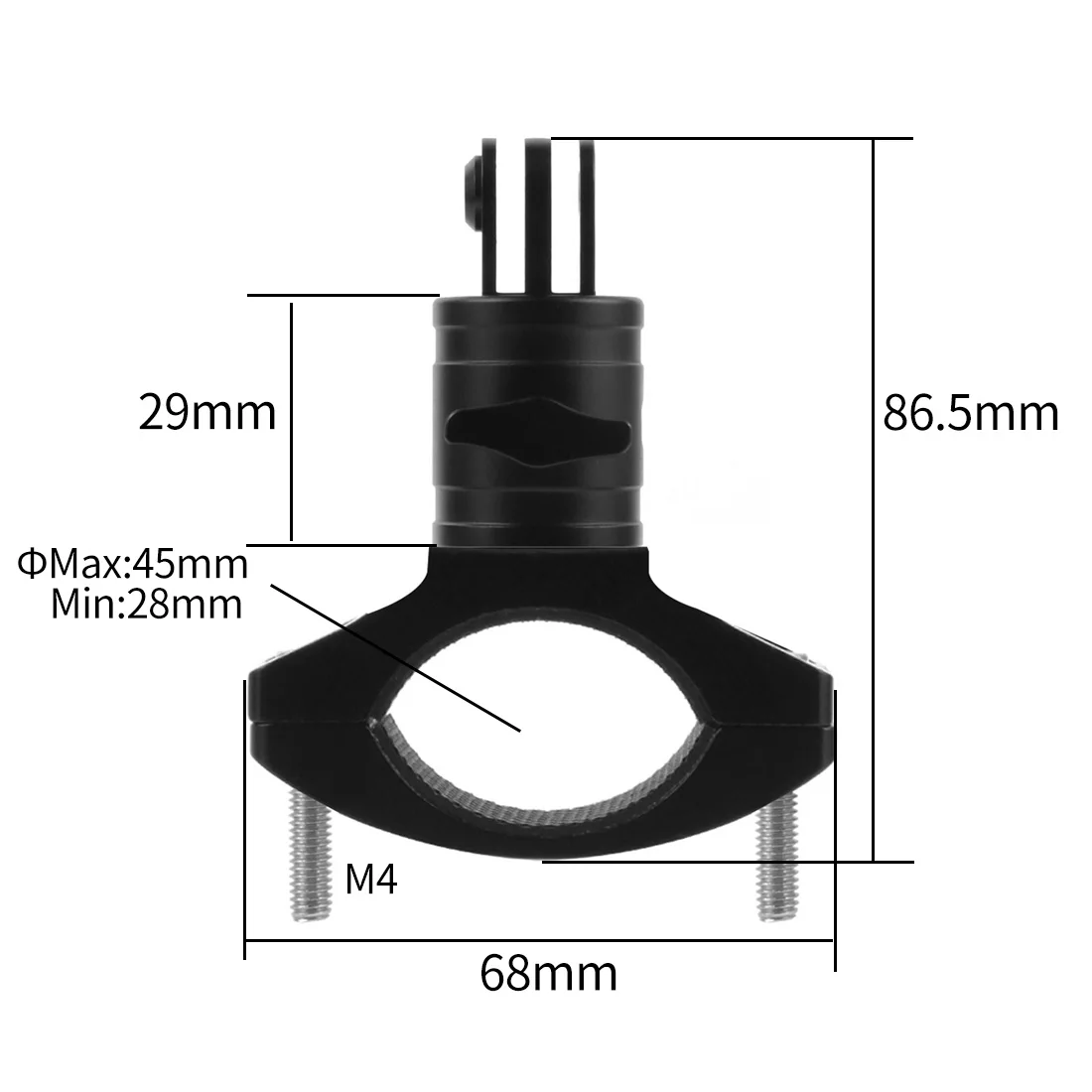 BGNing Handy-Clip-Monitorhalterung aus Aluminiumlegierung mit 1/4-Zoll-Arri-Positionierungsloch, Schnellverschluss für 62–87 mm große Smartphones – Detail 25