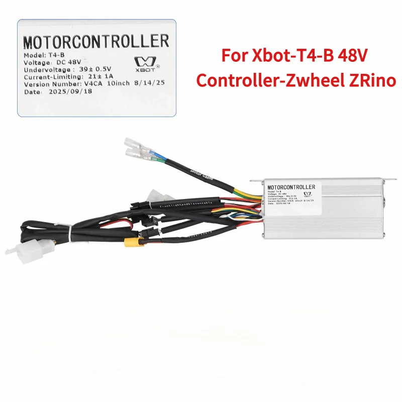 Xbot-T4-B 48V Controller-Zwheel ZRino 2022 Electric Scooter Main Board Controller & Xbot-T8 48V Dashboard Screen Digital Meter