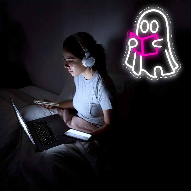 book-lover-reading-neon-sign-customizable-dimmable-led-light-suitable-for-halloween-decoration-bedroom-dorm-party-gift