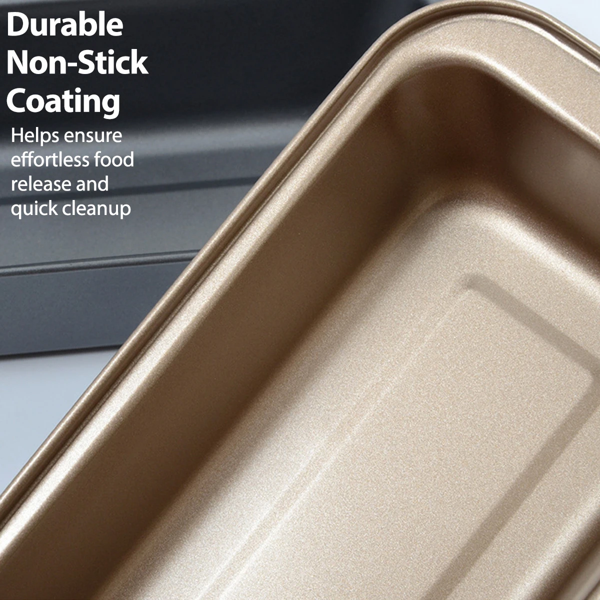 مقلاة رغيف غير لاصقة، مقلاة خبز مستطيلة من الفولاذ الكربوني للفرن، الكعك المحلي الصنع، الخبز، رغيف اللحم، قالب كعكة براونيز باوند #6