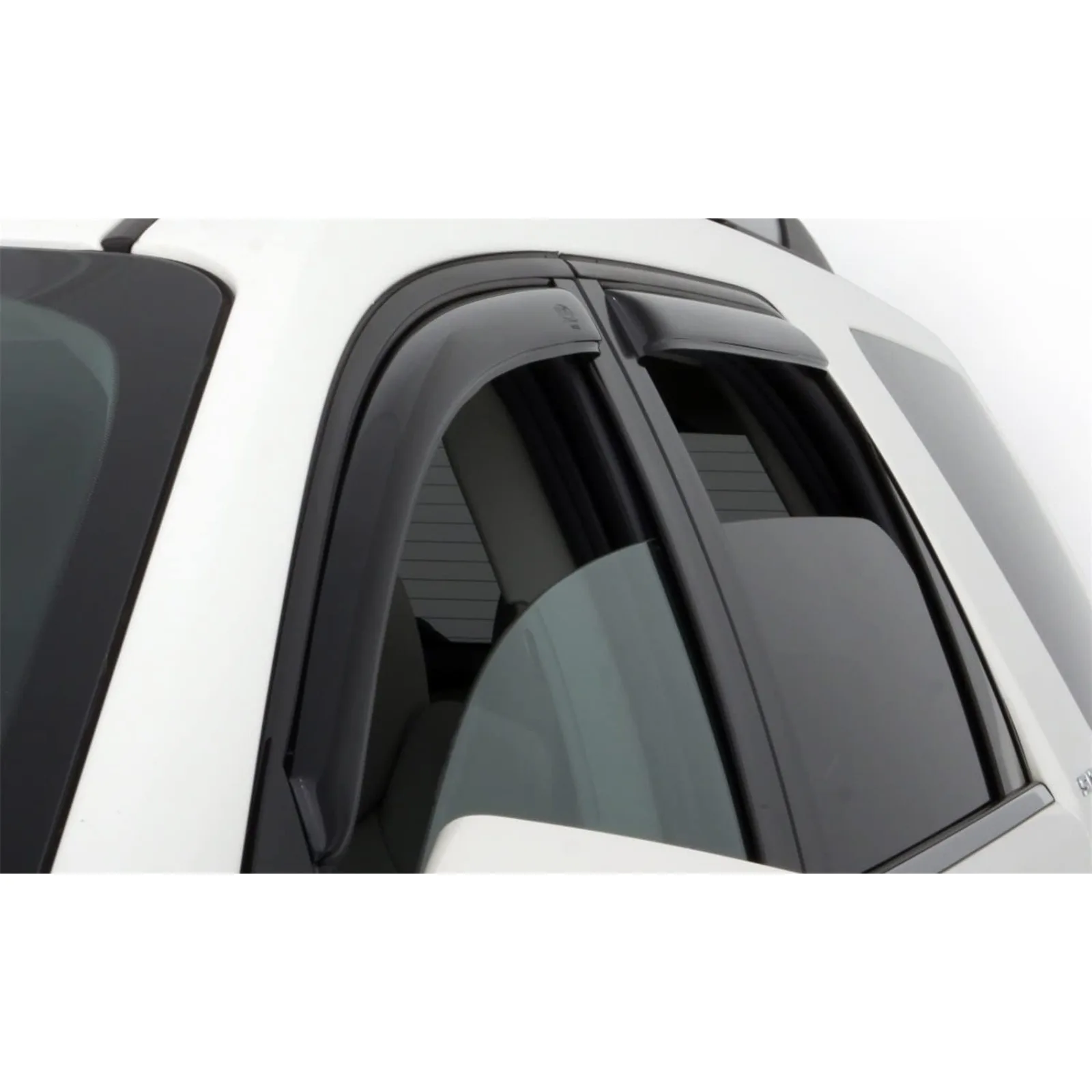 US  In-Channel Ventvisor / Window Deflectors | Fits 2014 - 2020 Nissan Rogue (Excludes Sport Model), 4 pcs. | Smoke - 194827