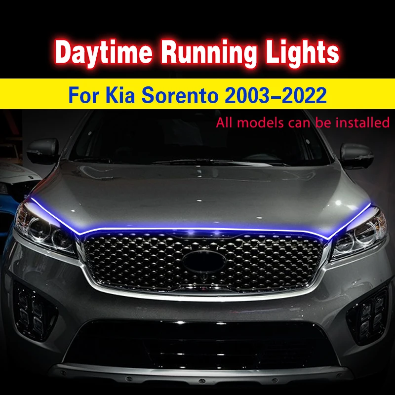 

for KIA Sorento 2003-2022 Fog Light DRL LED Daytime Running Light Daylight Waterproof Flexible Decorative Ambient Lamp 12V LED