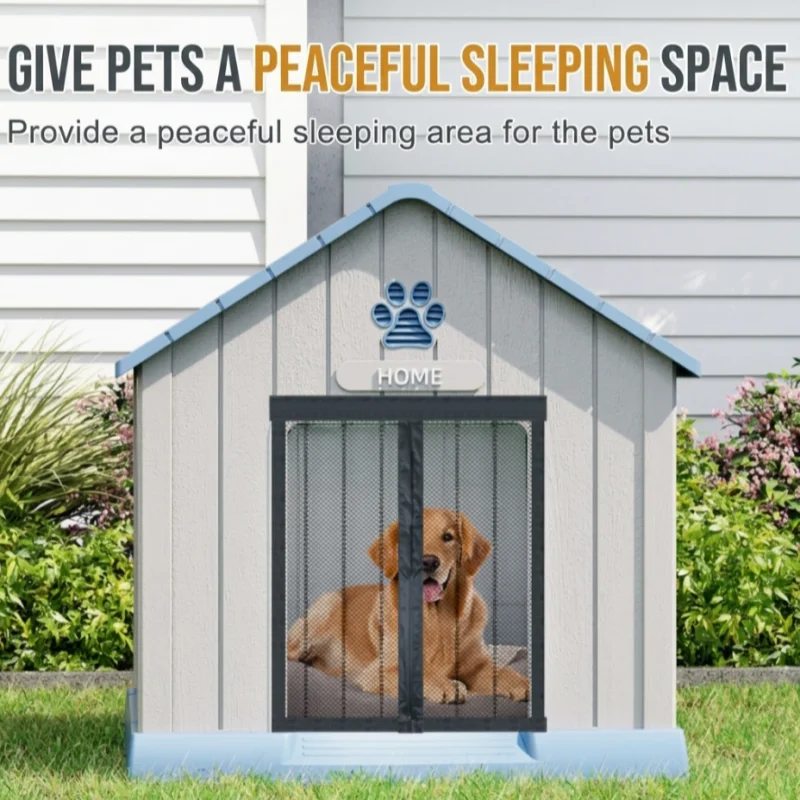 Customized Size Color Magnetic Reinforced Dog Cat Pet House Door Screen Curtain Anti-mosquito Pet Mesh Door Screen
