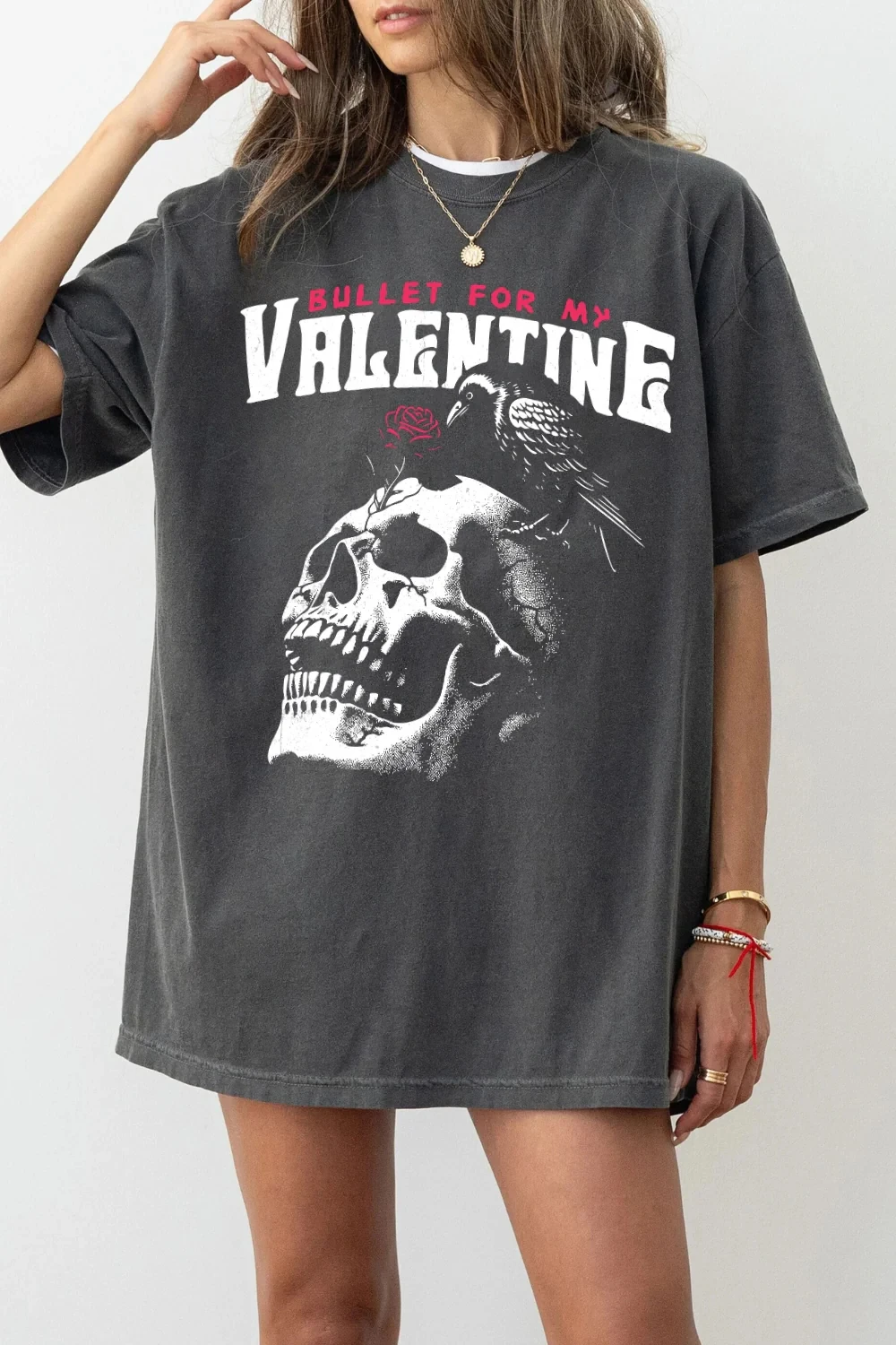 Women's Bullet for My Valentine T Shirt Unisex Cotton  Oversized Loose Casual Short Sleeve Suitable for All Seasons