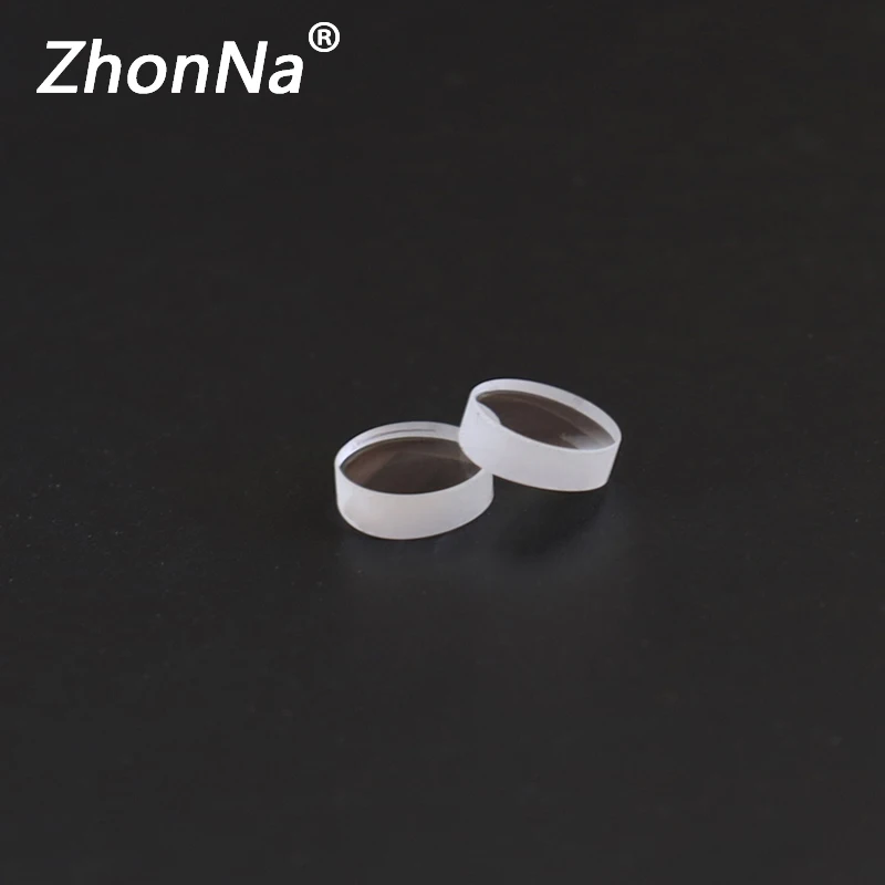 8mm Diameter, 2.5mm Thickness, 5 Degrees, Optical Focusing Lens, Laser Installation Accessories, Glass Material, 400-700nm