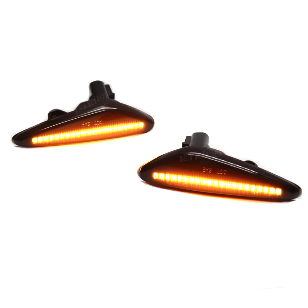 2X Dynamic Turn Signal Light Side Marker Repeater Lamp Indicator For Mazda Miata MX5 ND RX-8 6 Atenza GH 2008-2012 5 Premacy CW