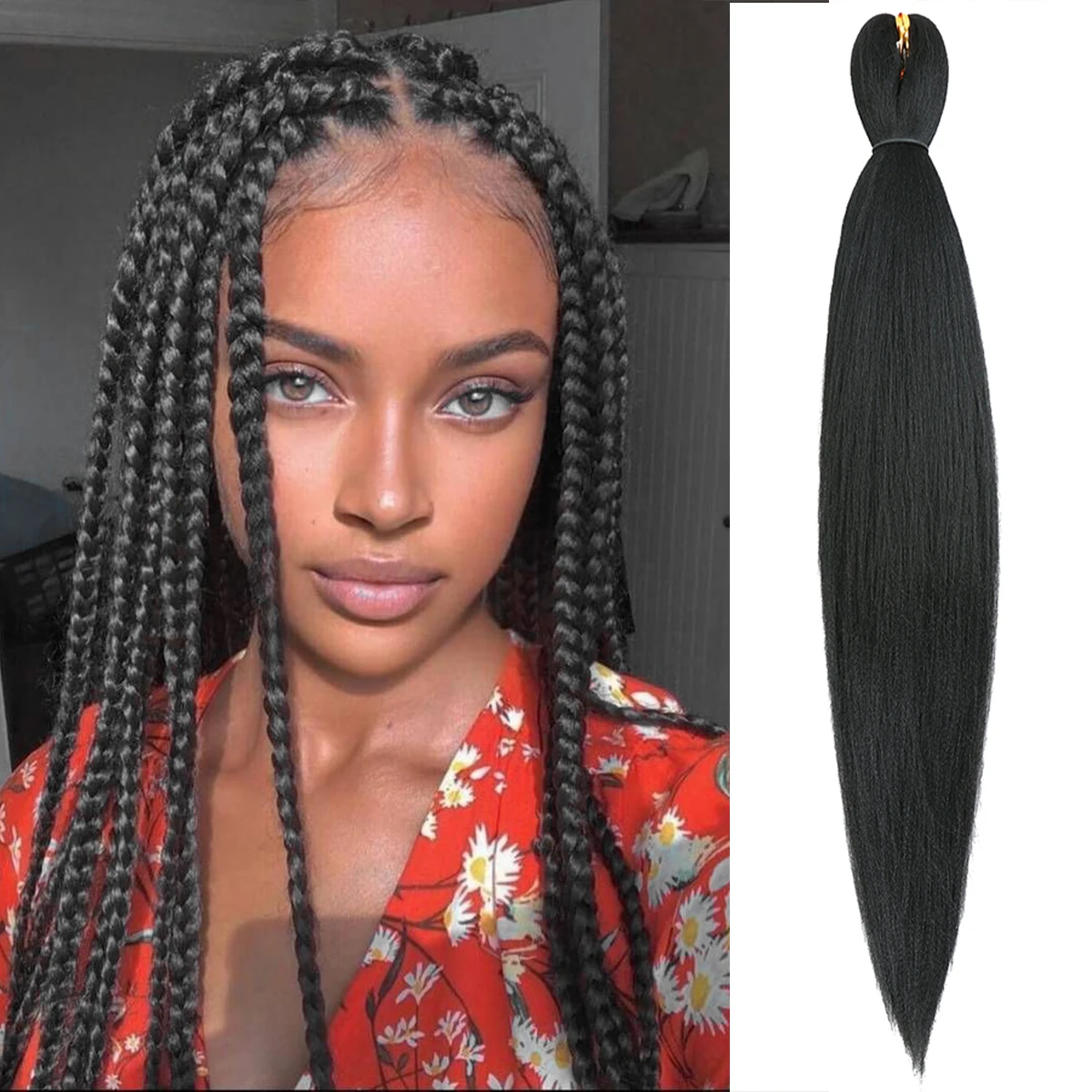 Pre Stretched Kanekalon Braiding Hair Extensions