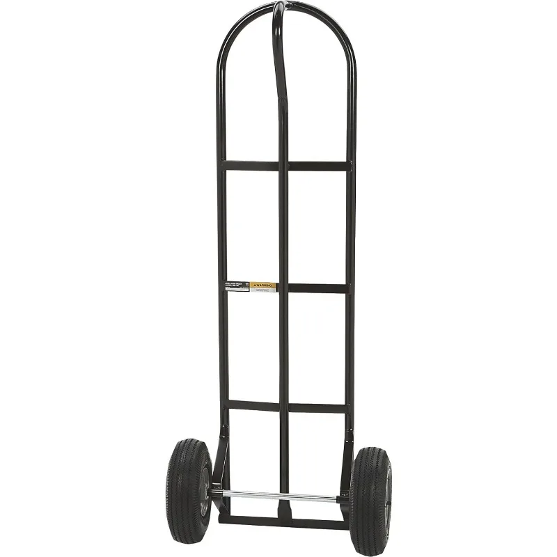 Ironton Steel Pneumatic Hand Truck Dolly - 600-Lb. Capacity, 10in. Tires, Powder-Coat Finish