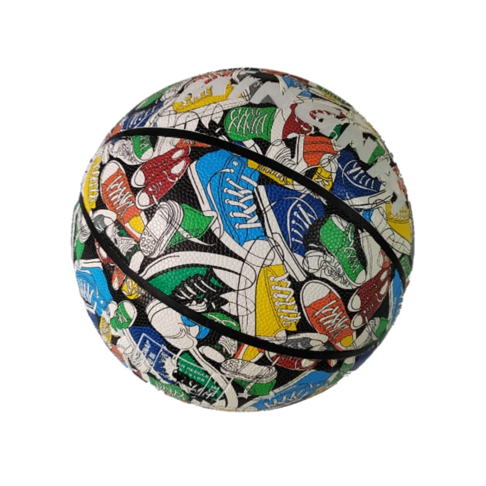 Size7 Boutique Drawing Basketball Graffiti  Rubber Material Team Sports Basketball