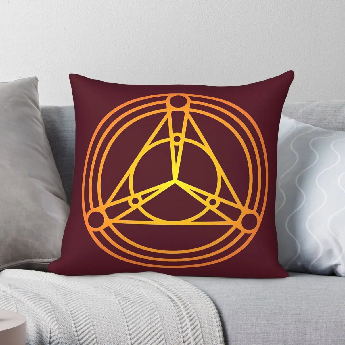 Fifth Element Planet Alignment Square Pillowcase Polyester Linen Velvet Creative Decorative Throw Pillow Case Sofa Cushion Cover