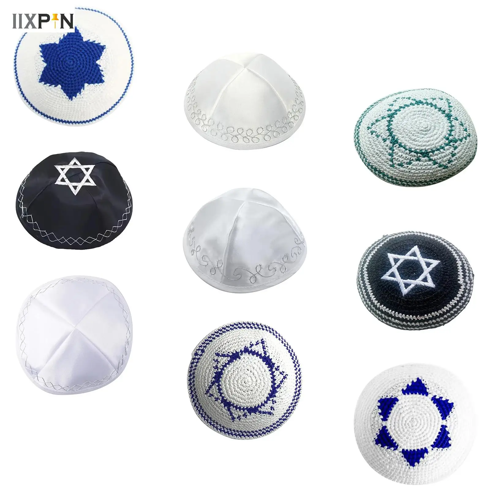 Jewish Kippah Black Hand Made Yarmulke Judaica Yamaka Kippa Yamakah Yarmulka Hat Men