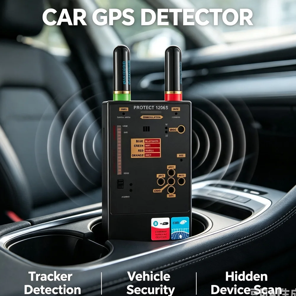 hack gadget 1206S Multi Camera Detector, 824MHz-7000MHz, GPS detector device Wireless Wi-Fi/Bluetooth Detection Car GPS Tracker