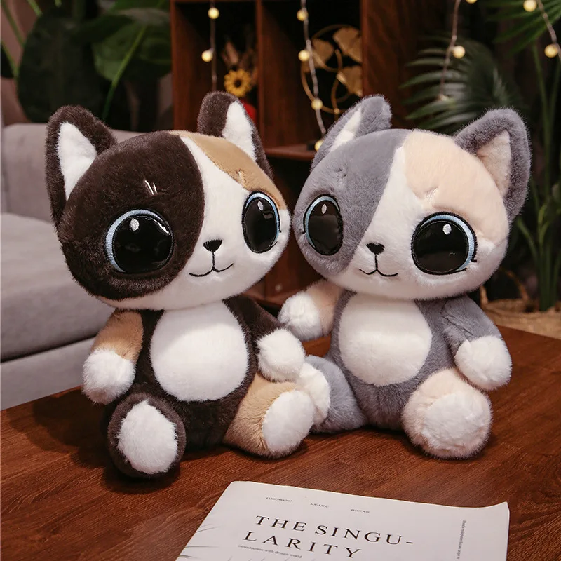 

Creative Cute Two-Tone Cartoon Cat Plush Toys Kawaii Stuffed Animal Soft Kittey Doll Sofa Cushion Baby Accompany Toy Xmas Gifts