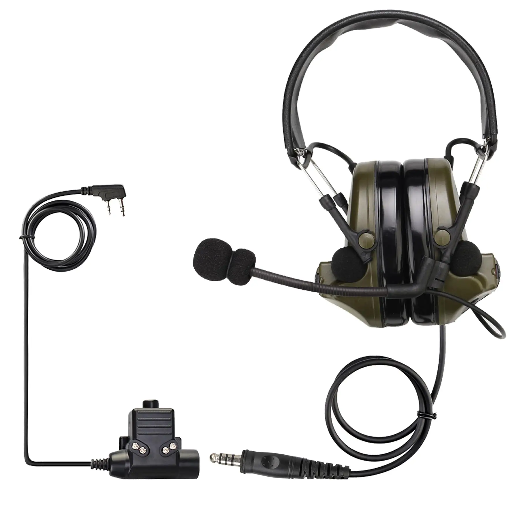 

Tactical Headset, Noise Reduction Walkie Talkie Headset, Sound Pickup, for RT68 H-777 RA89 RA79 Baofeng UV-5R F8HP 5RM .etc