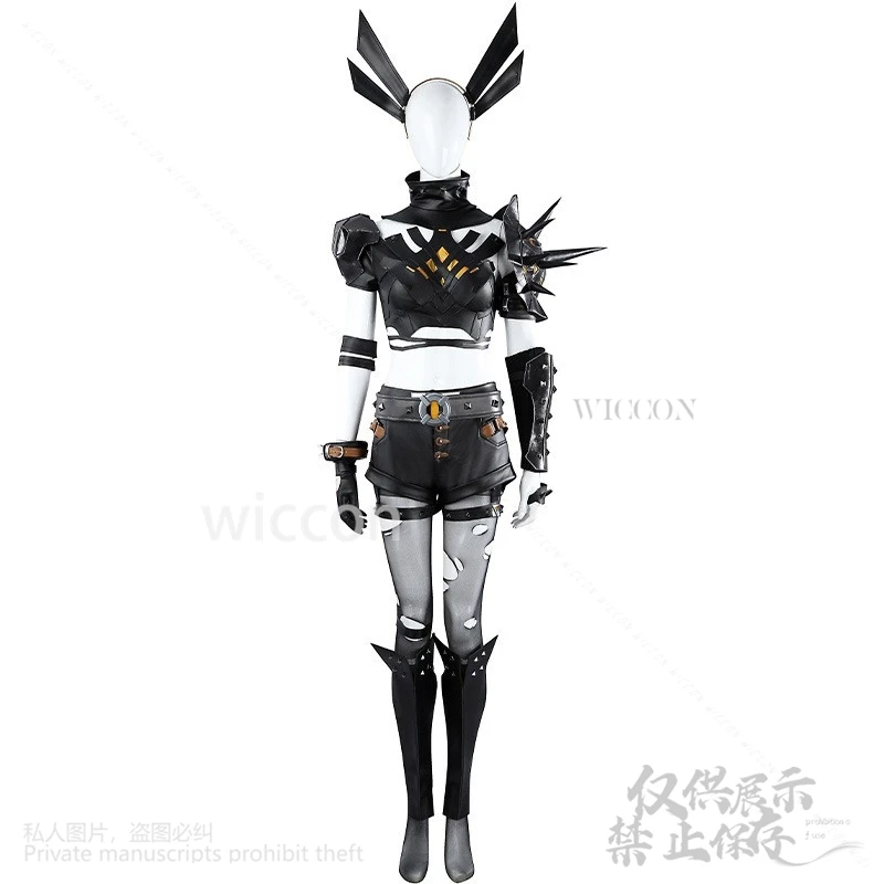 Magik تأثيري لعبة المنافسين مثير أنيمي زي المحاصيل الأعلى السراويل الباروكات مجموعة أحذية ل Jirai Kei الفتيات معركة @ Lifelike ^ مخصصة